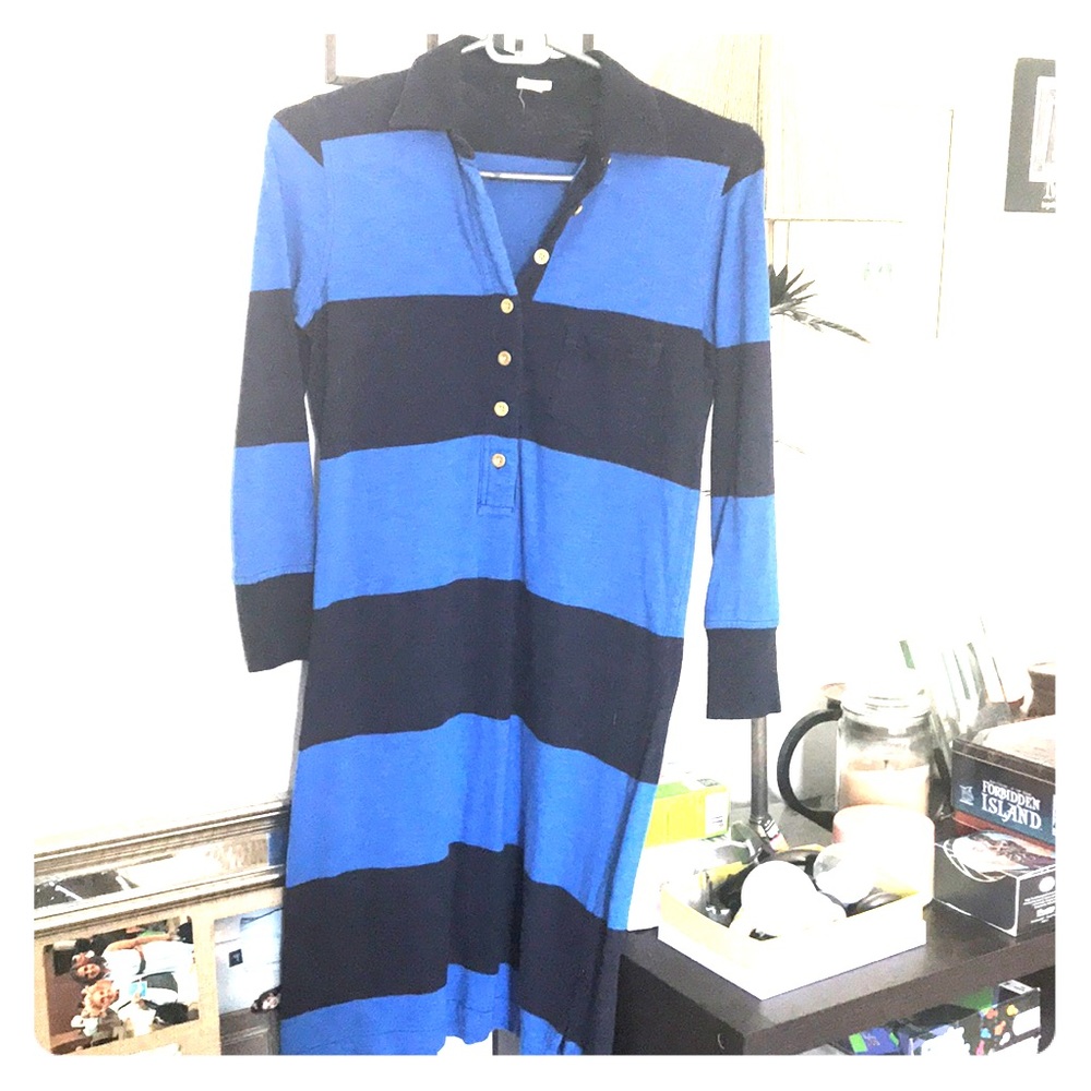 J Crew rugby stripe dress